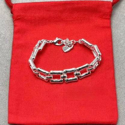 Geometric Interlocking Rings Bracelet – Elegant Men's Accessory | Accessorio Uomo Elegante