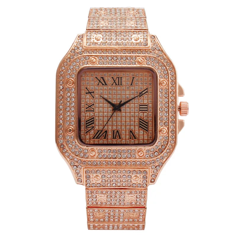 DRAVEN — Frozen Legacy – 2025 Unisex Crystal Diamond Watch