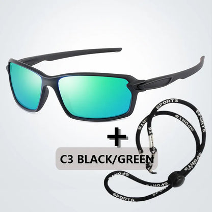 Polarized Sport Sunglasses – Iridescent Windproof Design – Elegant Men's Accessory | Accessorio Uomo Elegante