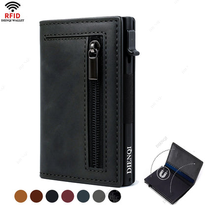 Aluminum RFID Card Holder Slim Metal Wallet Men – Elegant Men's Accessory | Accessorio Uomo Elegante