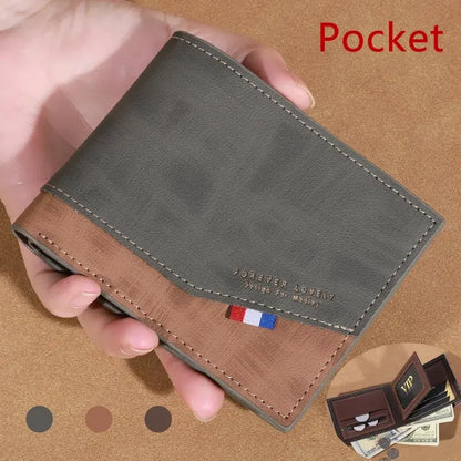 Vintage Leather Wallet Men High Capacity Multi Slot Design – Elegant Men's Accessory | Accessorio Uomo Elegante