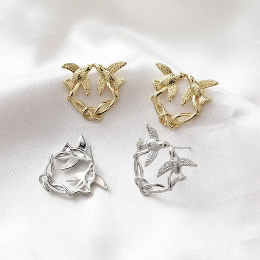 DRAVEN — Creative Lovebirds Handmade Earrings — Rings collection | DRAVEN