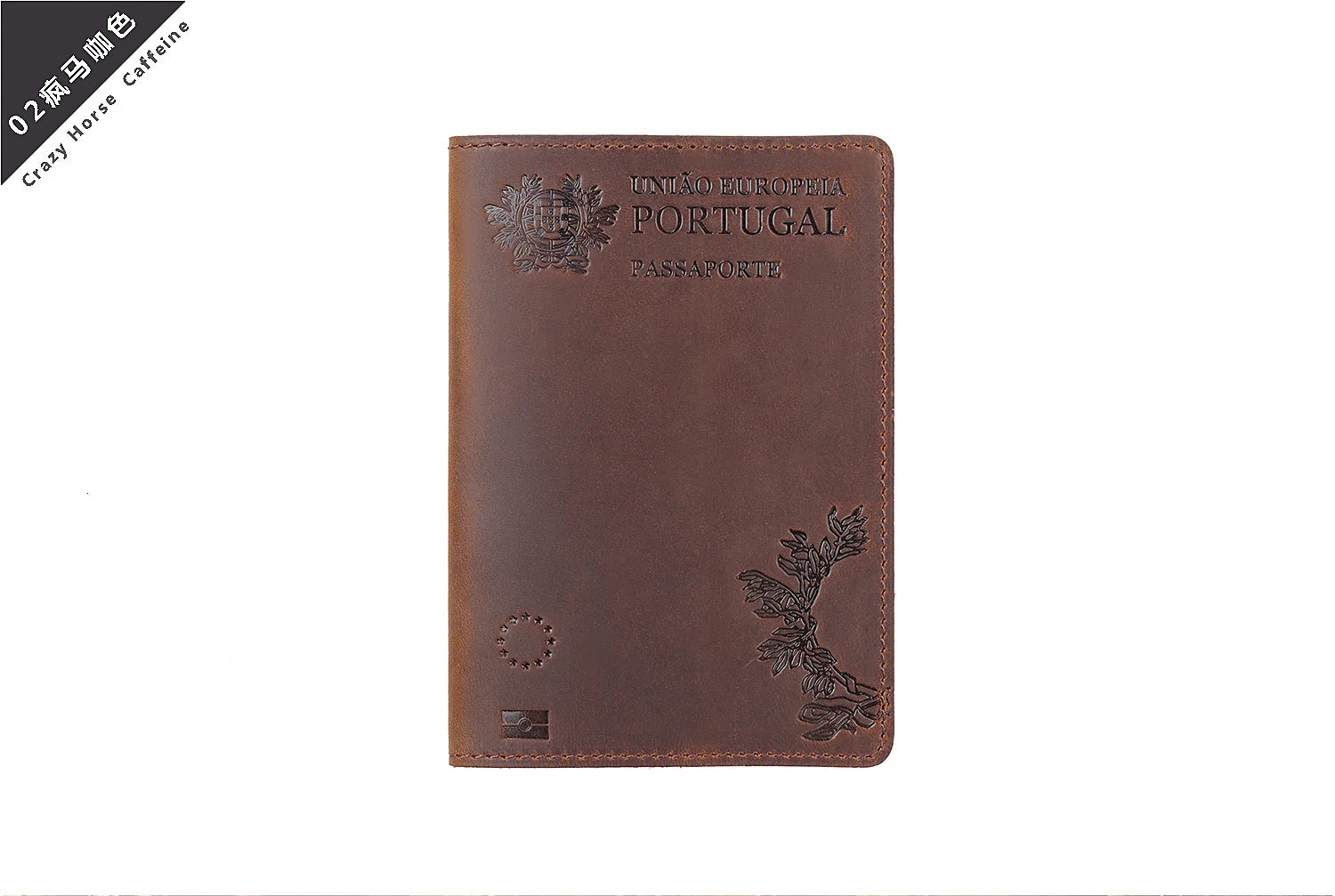Genuine Leather Portugal Passport Holder Travel Wallet – Elegant Men's Accessory | Accessorio Uomo Elegante