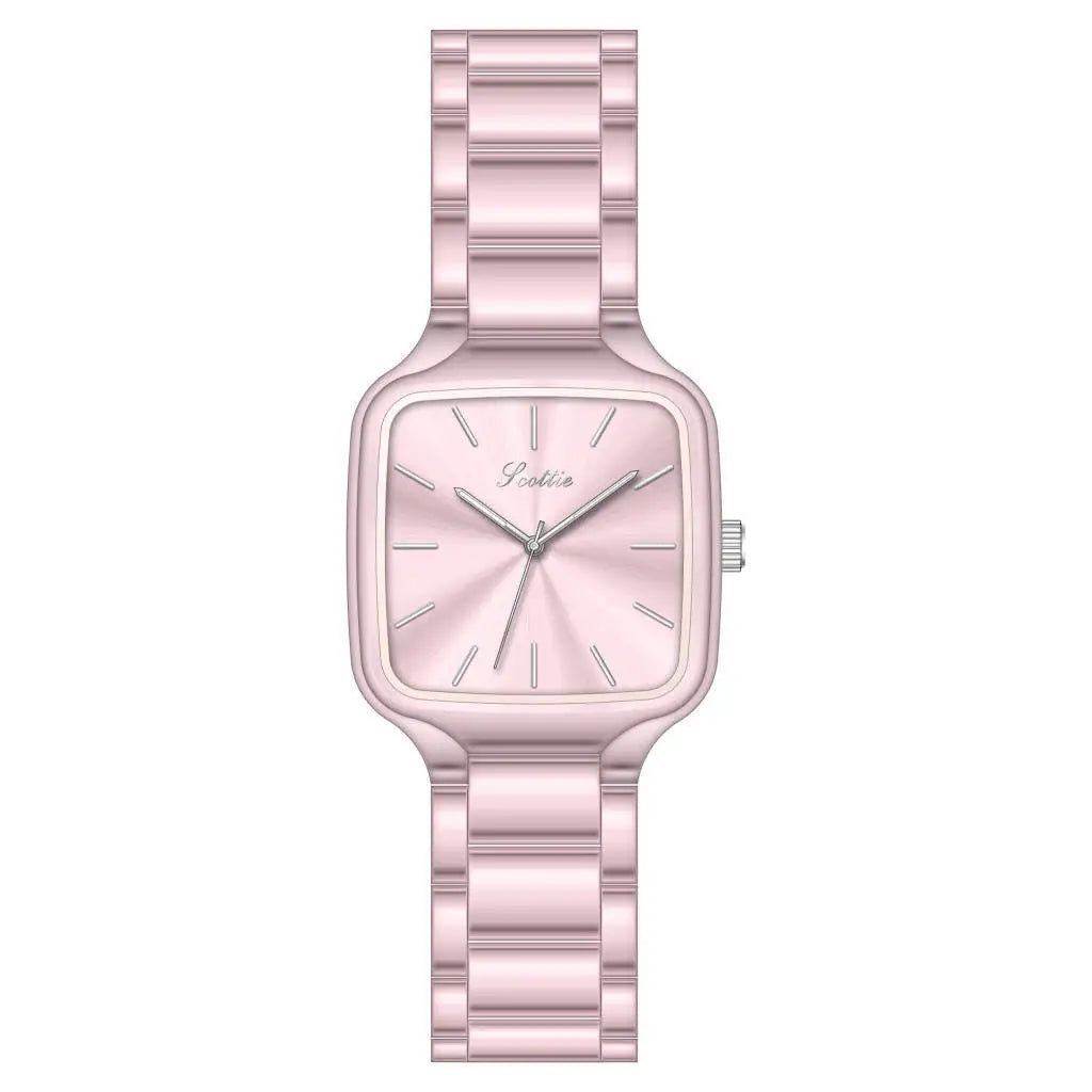 DRAVEN — Contemporary Grace – Women’s Square Alloy Watch 2025 Edition