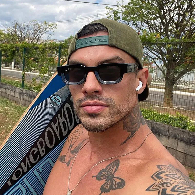 DRAVEN — Retro Rectangle Sunglasses –  Y2K Designer UV400 Eyewear