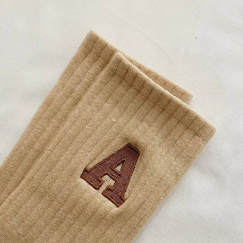 DRAVEN — Women's Kawaii Letter A Socks – Warm Korean Style