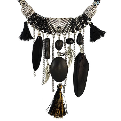 Vintage Turquoise Bohemian Necklace – Unique Ethnic Design for Parties