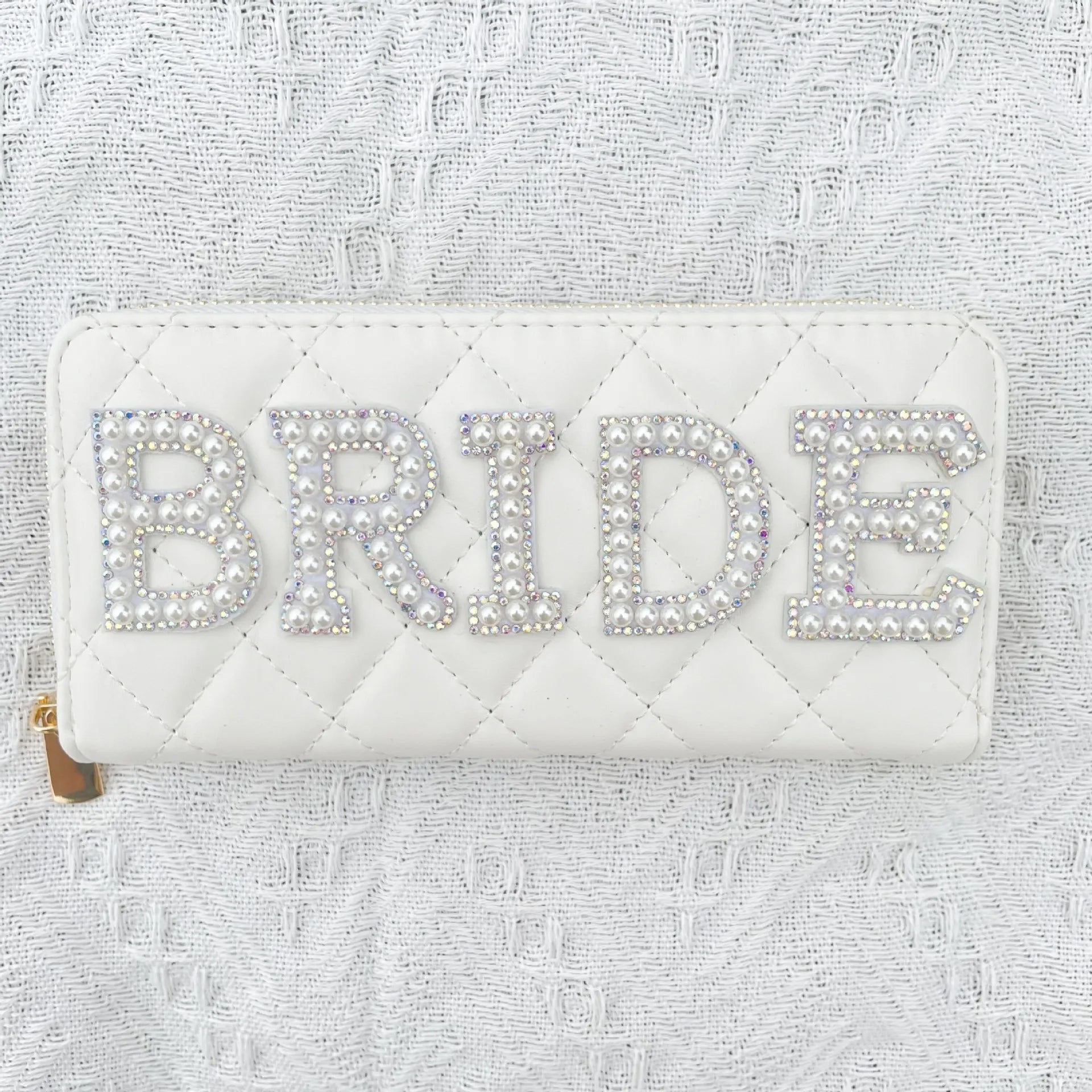 Luxury White PU Wallet Women Boho Bride Clutch Purse – Elegant Men's Accessory | Accessorio Uomo Elegante