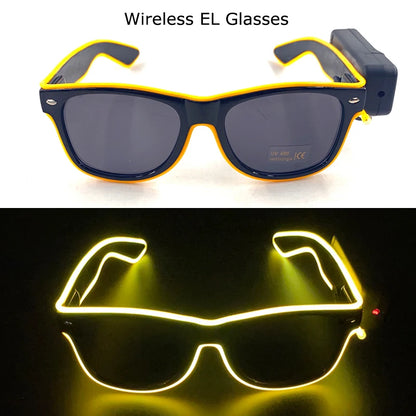 Wireless LED Glow Sunglasses – Carnival Party Style