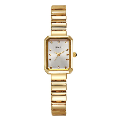 Chic Geometry – Women’s Square Quartz Watch 2025 Edition – Elegant Men's Accessory | Accessorio Uomo Elegante