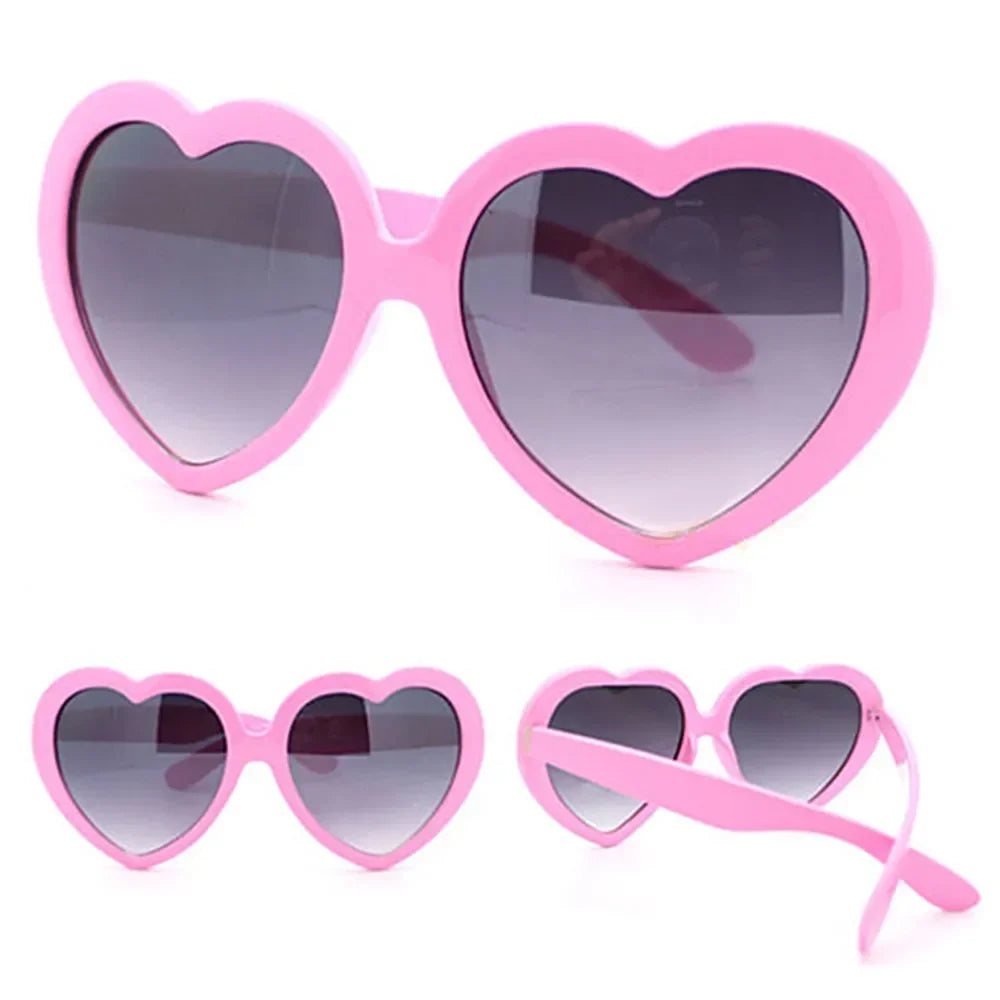 DRAVEN — Heart Shaped Sunglasses – Oversized Retro Love UV400 Shades
