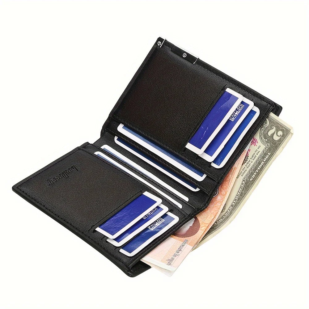 Luxury Leather Wallet Men Stylish Design Premium Gift – Elegant Men's Accessory | Accessorio Uomo Elegante