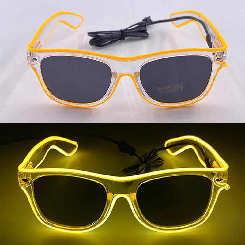 DRAVEN — Neon Glow Party Sunglasses – LED Light-Up Style