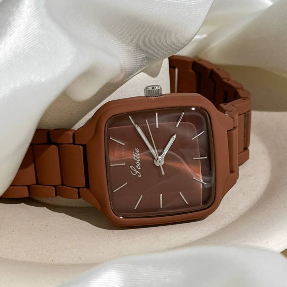 DRAVEN — Contemporary Grace – Women’s Square Alloy Watch 2025 Edition