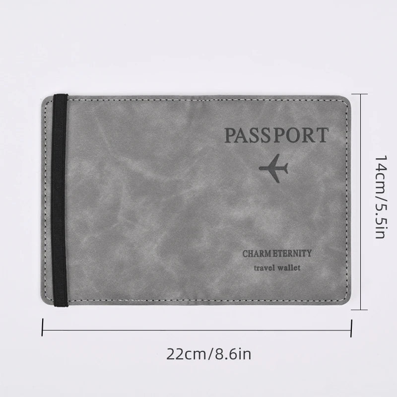 PU Leather Travel Wallet Men Passport Card Holder – Elegant Men's Accessory | Accessorio Uomo Elegante