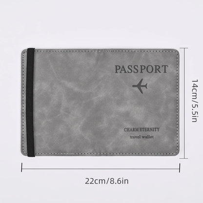 PU Leather Travel Wallet Men Passport Card Holder – Elegant Men's Accessory | Accessorio Uomo Elegante