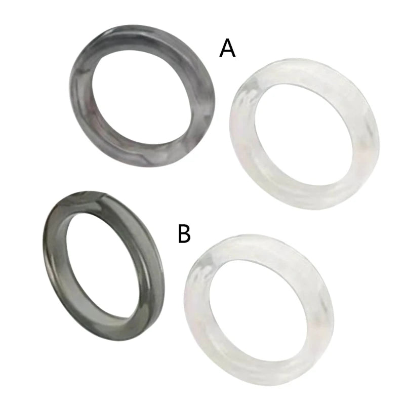 DRAVEN — 2PCS Colorful Resin Ring Set