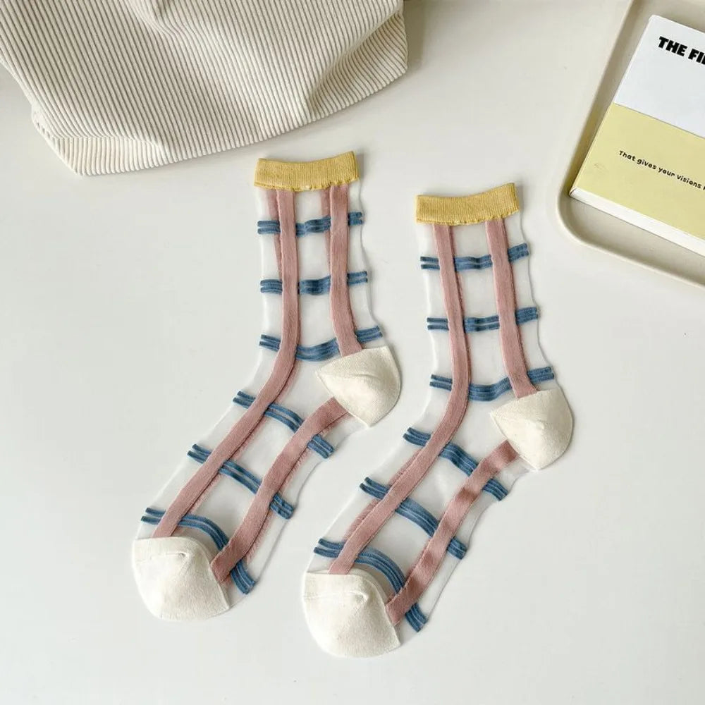 DRAVEN — Transparent Lace Socks – Women’s Sweet Korean Style