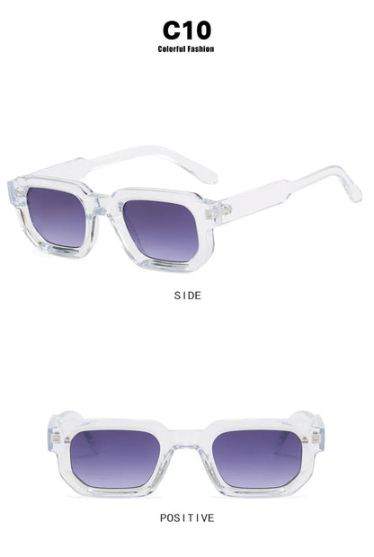 Vintage Rectangle Sunglasses – Retro Luxury Design – Elegant Men's Accessory | Accessorio Uomo Elegante