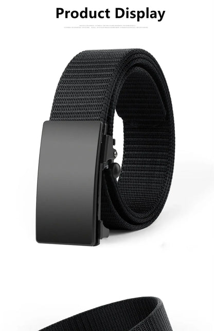 Quick Release Automatic Buckle Belt Men Outdoor Design – Elegant Men's Accessory | Accessorio Uomo Elegante