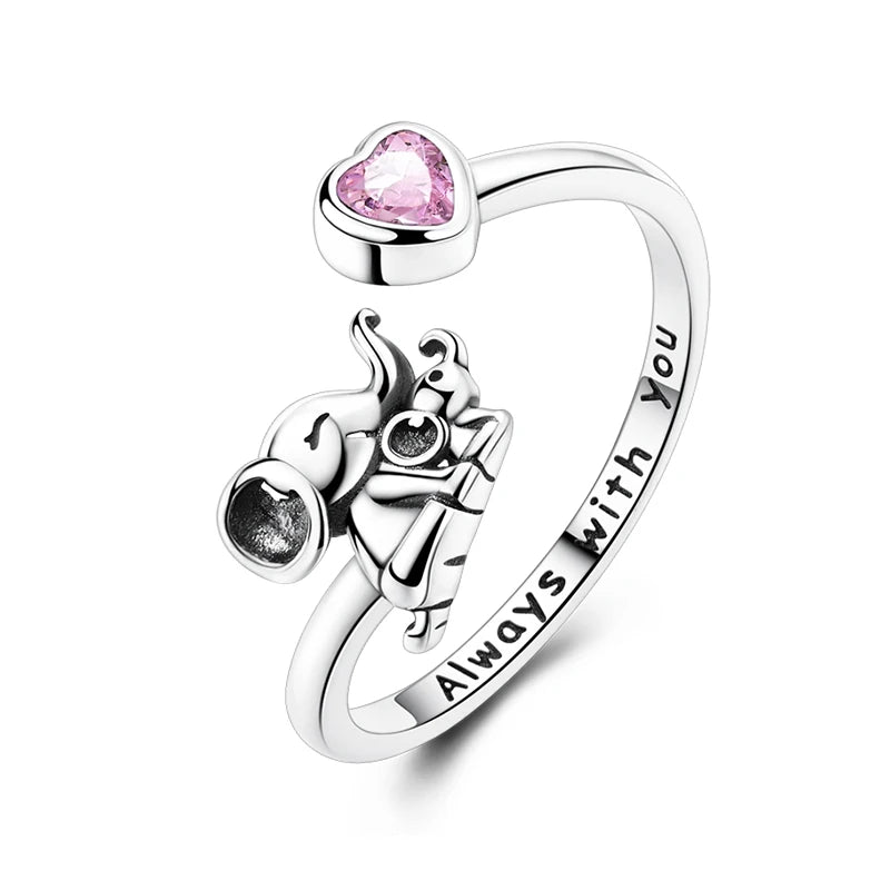 DRAVEN — Blue Zircon Butterfly Silver Ring