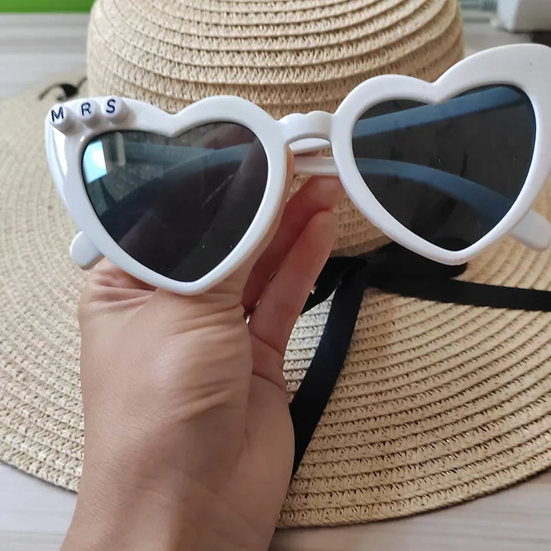 DRAVEN — Just Married Sunglasses – Bride & Groom Honeymoon Couple Shades