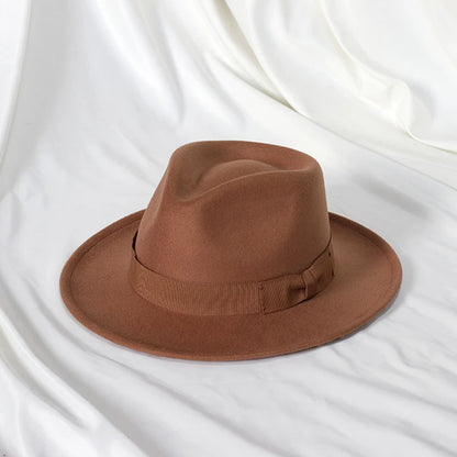 Elegant Wool Fedora – Unisex Classic Jazz Hat