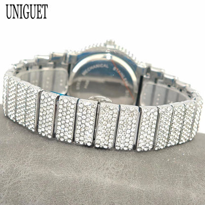 Arctic Blaze – Men’s Ice Steel Luxury Watch 2025 Edition – Elegant Men's Accessory | Accessorio Uomo Elegante