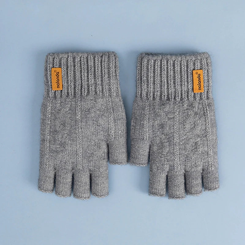 DRAVEN — Knitted Fingerless Gloves – Unisex Winter Street Style