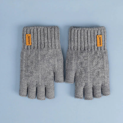 Knitted Fingerless Gloves – Unisex Winter Street Style