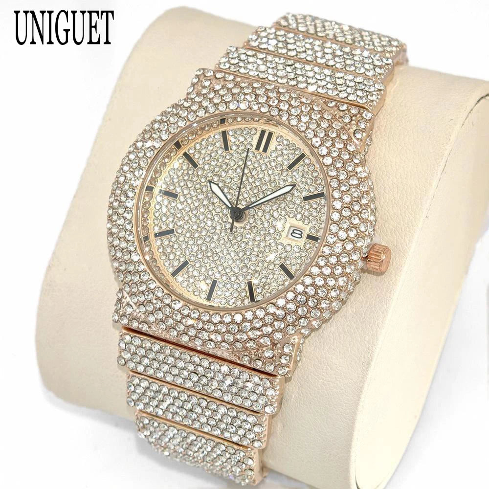 Arctic Blaze – Men’s Ice Steel Luxury Watch 2025 Edition – Elegant Men's Accessory | Accessorio Uomo Elegante