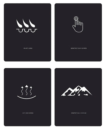 Winter Leather Gloves – Touchscreen Waterproof Design