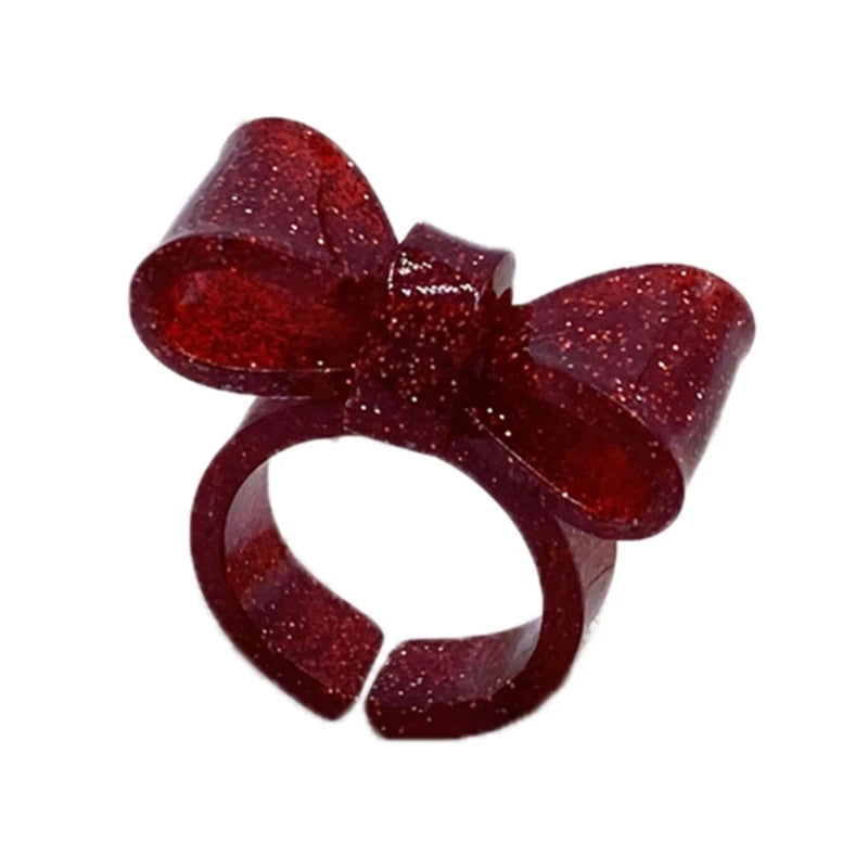 DRAVEN — Colorful Bowknot Resin Ring