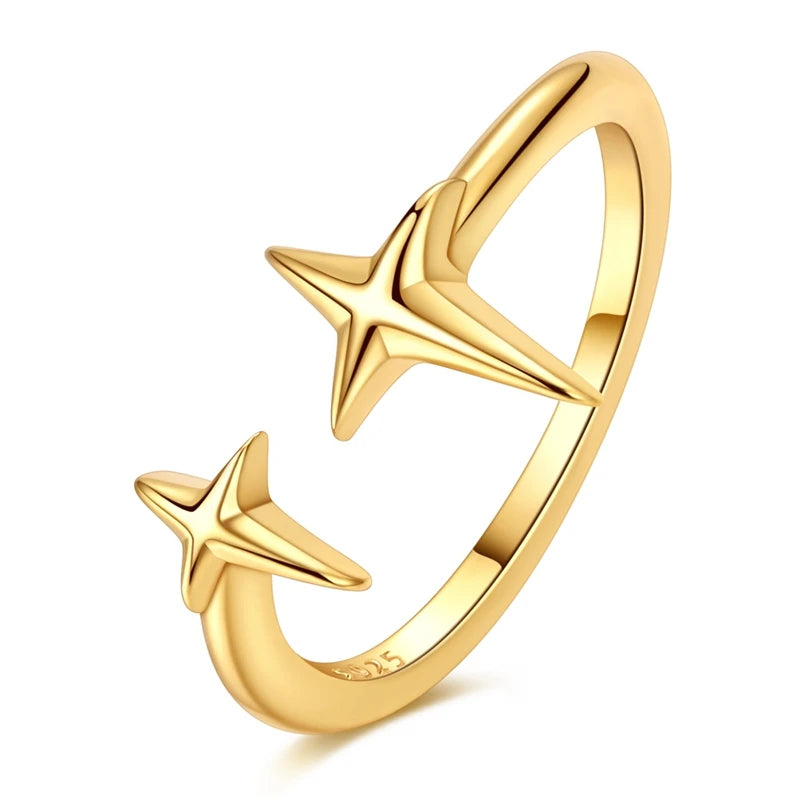 DRAVEN — Blue Zircon Butterfly Silver Ring