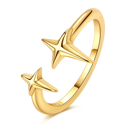 Blue Zircon Butterfly Silver Ring