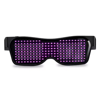 LED Flashing Sunglasses – Party Glow Style – Elegant Men's Accessory | Accessorio Uomo Elegante