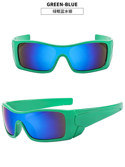 Futuristic Sports Shield Sunglasses – Y2K Driving Style – Elegant Men's Accessory | Accessorio Uomo Elegante