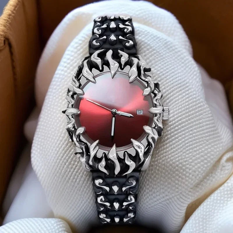 DRAVEN — Neo Era – Men’s Y2K Retro Watch with Alabaster Claw Design