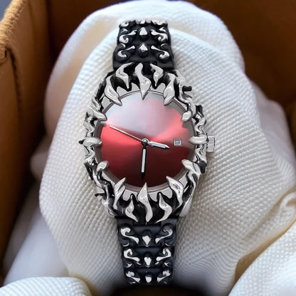 Neo Era – Men’s Y2K Retro Watch with Alabaster Claw Design – Elegant Men's Accessory | Accessorio Uomo Elegante