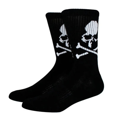 Bone Pattern Long Socks – Unisex Skate & Street Style – Elegant Men's Accessory | Accessorio Uomo Elegante