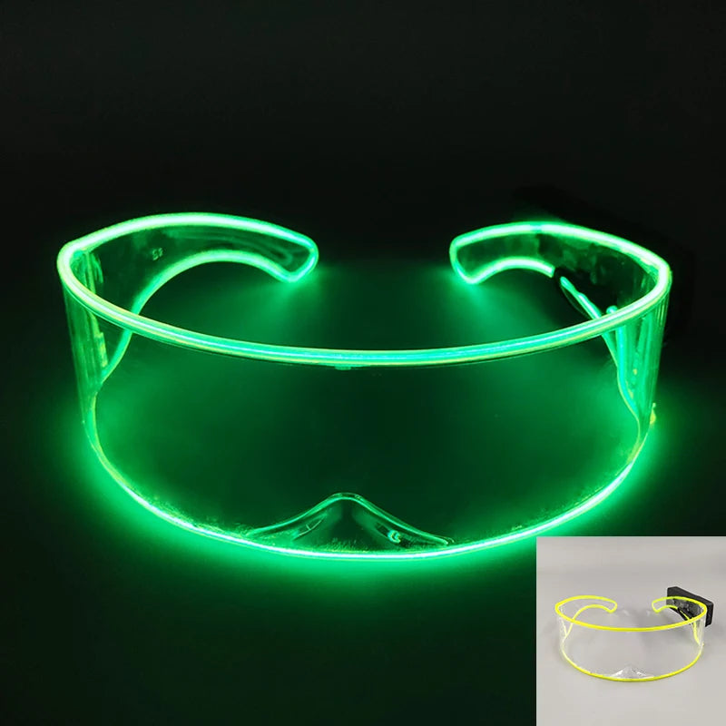 DRAVEN — Robot LED Party Sunglasses – Futuristic Nightclub Style