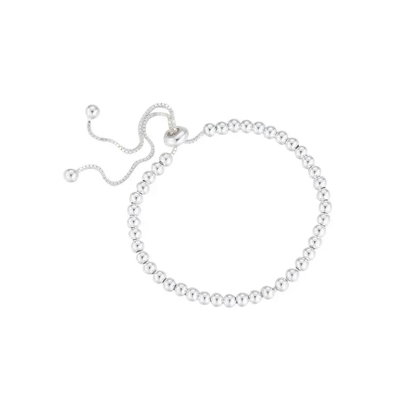DRAVEN — Solid 925 Sterling Silver Beaded Bracelet