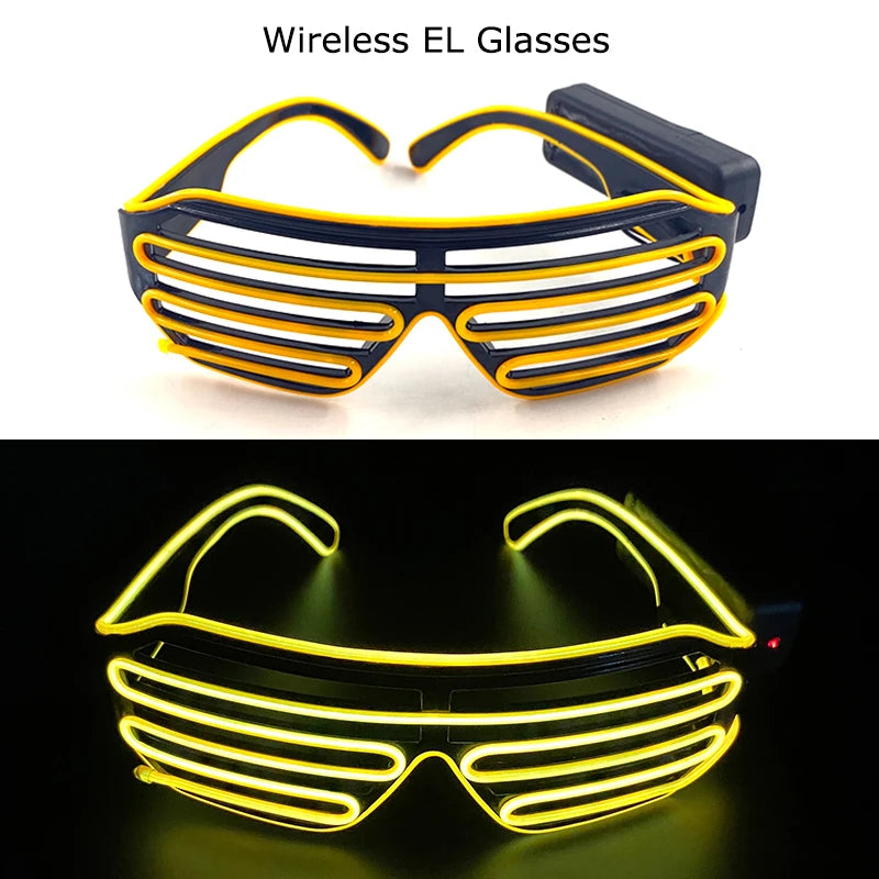 DRAVEN — Wireless LED Glow Sunglasses – Carnival Party Style