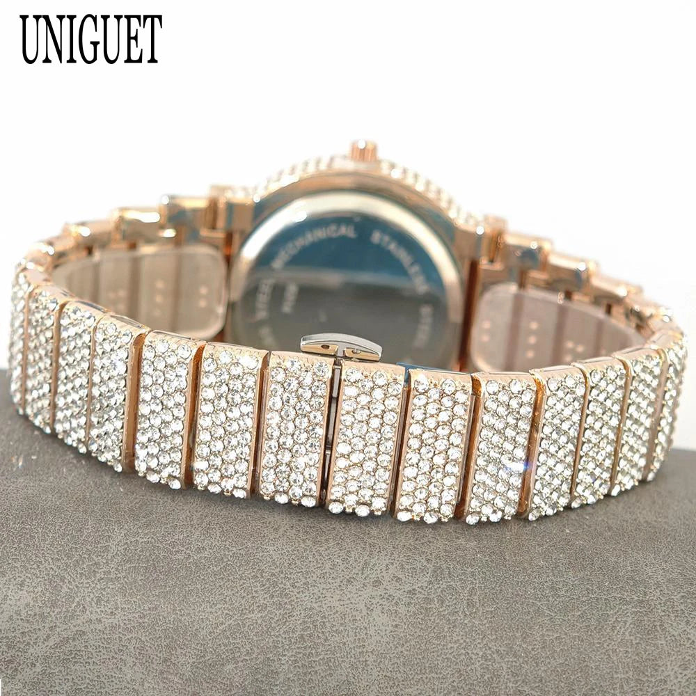 Arctic Blaze – Men’s Ice Steel Luxury Watch 2025 Edition – Elegant Men's Accessory | Accessorio Uomo Elegante