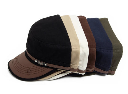 PU Leather Brim Baseball Cap – Unisex Casual Street Style