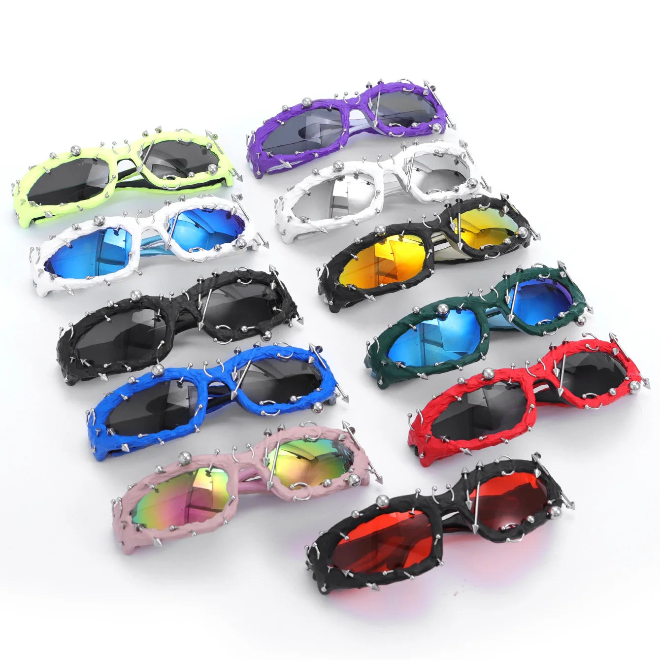 DRAVEN — Twisted Frame Sunglasses – Handmade Y2K Retro Shades