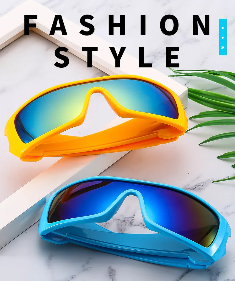 DRAVEN — Futuristic Sports Shield Sunglasses – Y2K Driving Style