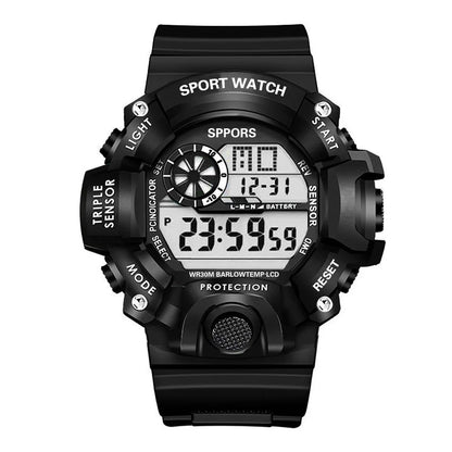 Tactical Edge – Men’s Digital Sport Watch with Luminous Display & Alarm – Elegant Men's Accessory | Accessorio Uomo Elegante