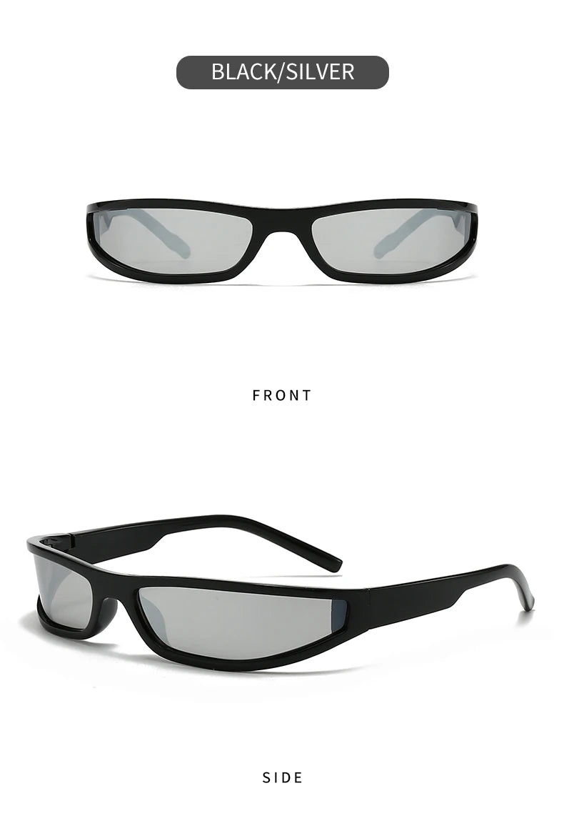 DRAVEN — Narrow Frame Tech Sunglasses – Futuristic Cycling Style