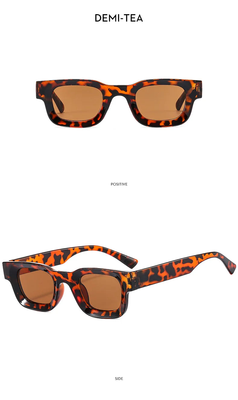 DRAVEN — Retro Rectangle Sunglasses –  Y2K Designer UV400 Eyewear